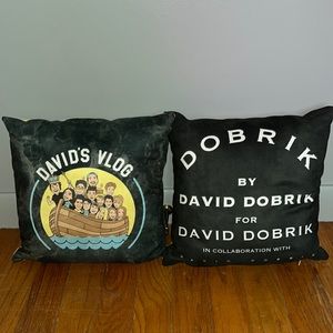 Two mini David Dobrik Pillows!
